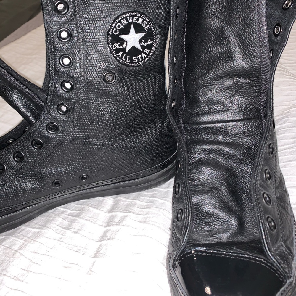 Converse leather high top sneaker